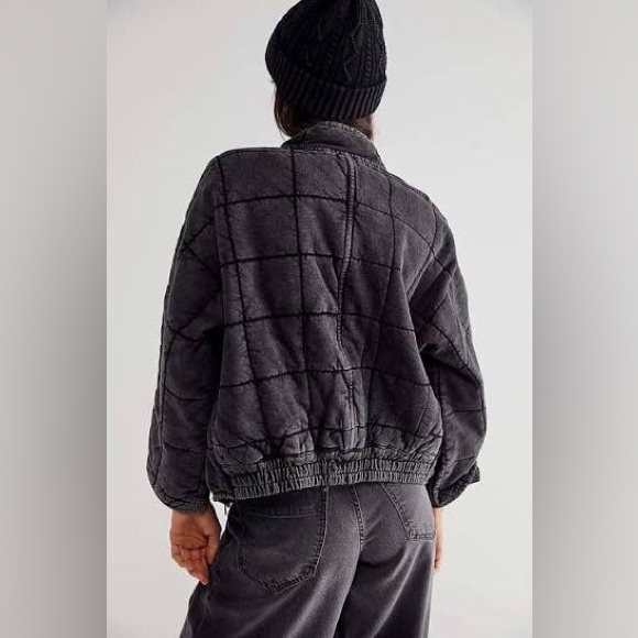 Free People Dolman Quilted Jean Jacket - Picture 2 of 14